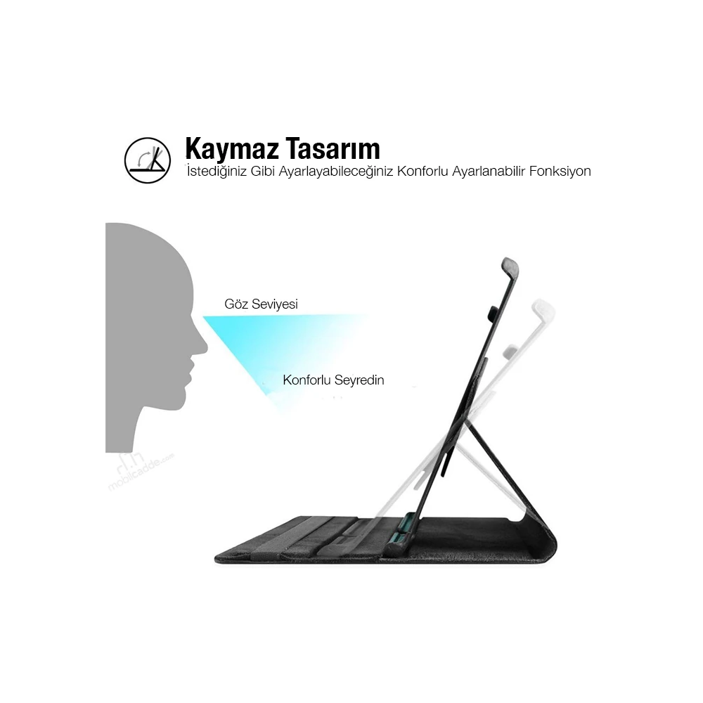 SM Galaxy Tab A 10.0 (P580-P585) 360 Derece Döner Standlı Kılıf
