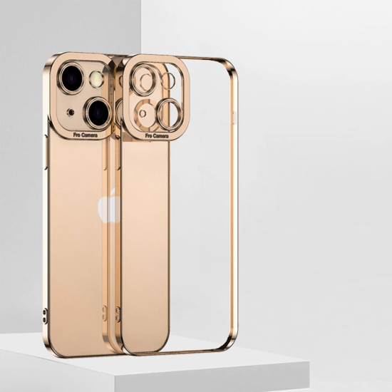 ALLY Fashion Series iPhone 13 Mini 5.4inç Kılıf Renkli Kenar Lazer Çer
