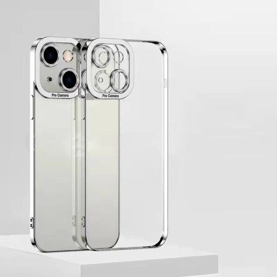 ALLY Fashion Series iPhone 13 Mini 5.4inç Kılıf Renkli Kenar Lazer Çer