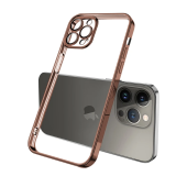 ALLY Fashion Series iPhone 13 Pro Max Kılıf Renkli Kenar Lazer Çerçeve