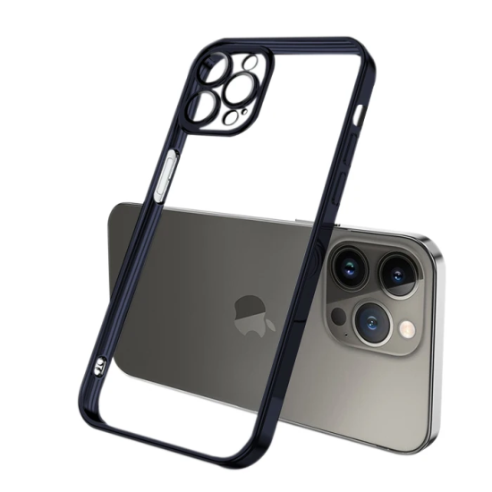 ALLY Fashion Series iPhone 13 Pro 6.1inç Kılıf Renkli Kenar Lazer Çerç