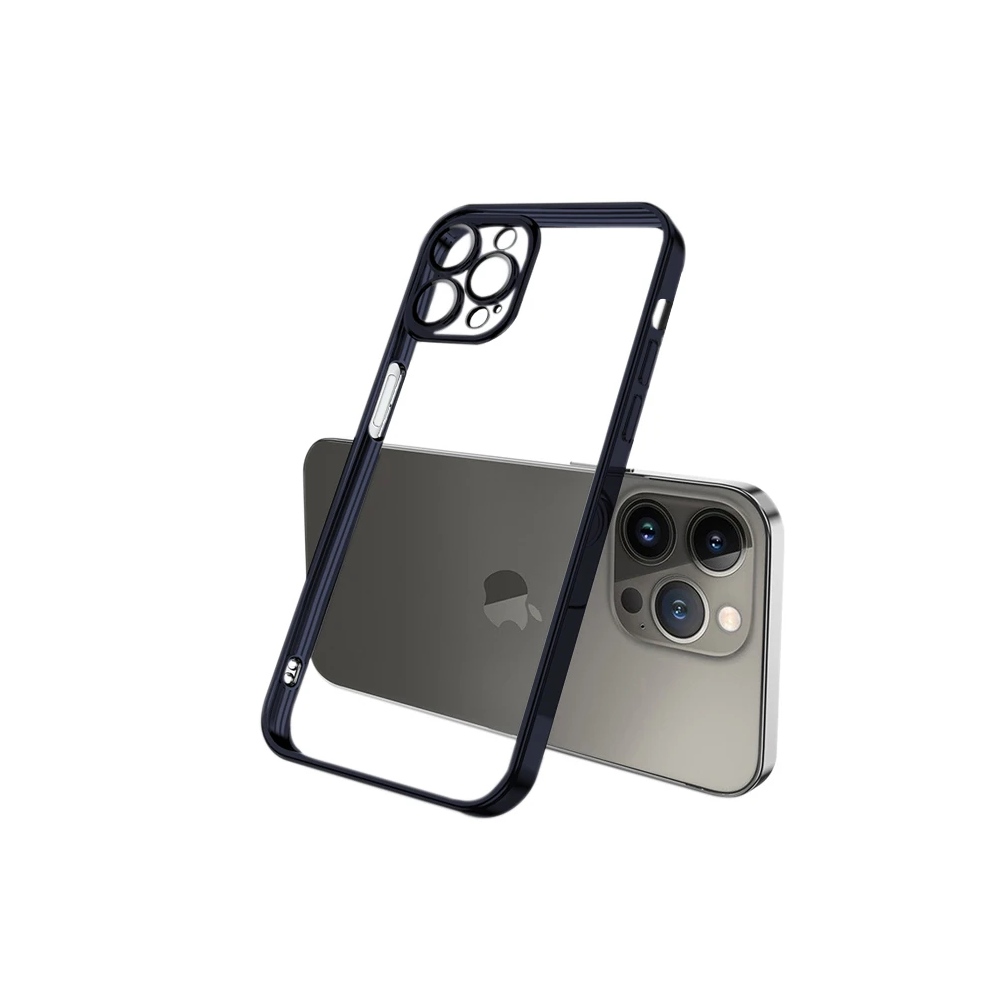 ALLY Fashion Series iPhone 13 Pro 6.1inç Kılıf Renkli Kenar Lazer Çerç