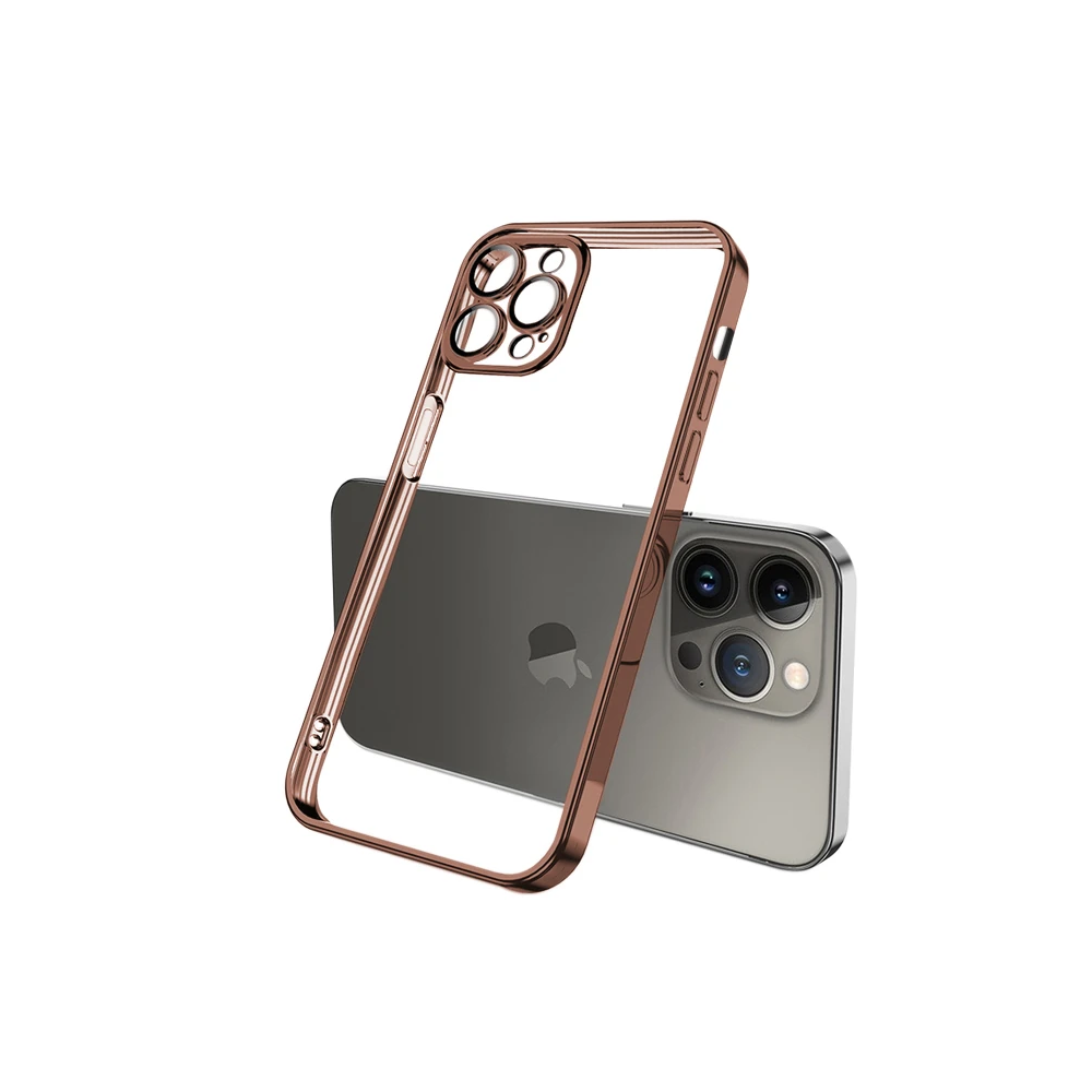 ALLY Fashion Series iPhone 13 Pro 6.1inç Kılıf Renkli Kenar Lazer Çerç