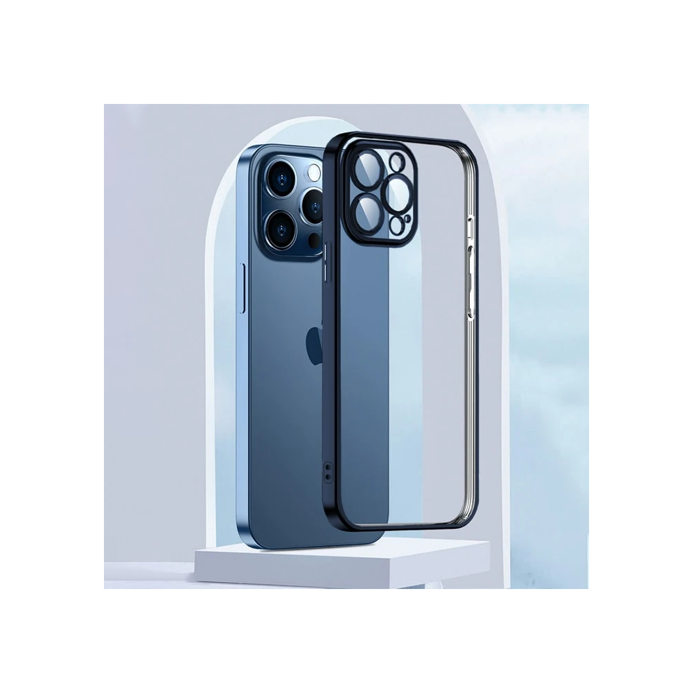 ALLY Fashion Series iPhone 13 Pro 6.1inç Kılıf Renkli Kenar Lazer Çerç