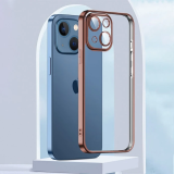 ALLY Fashion Series iPhone 13 6.1inç Kılıf Renkli Kenar Lazer Çerçevel
