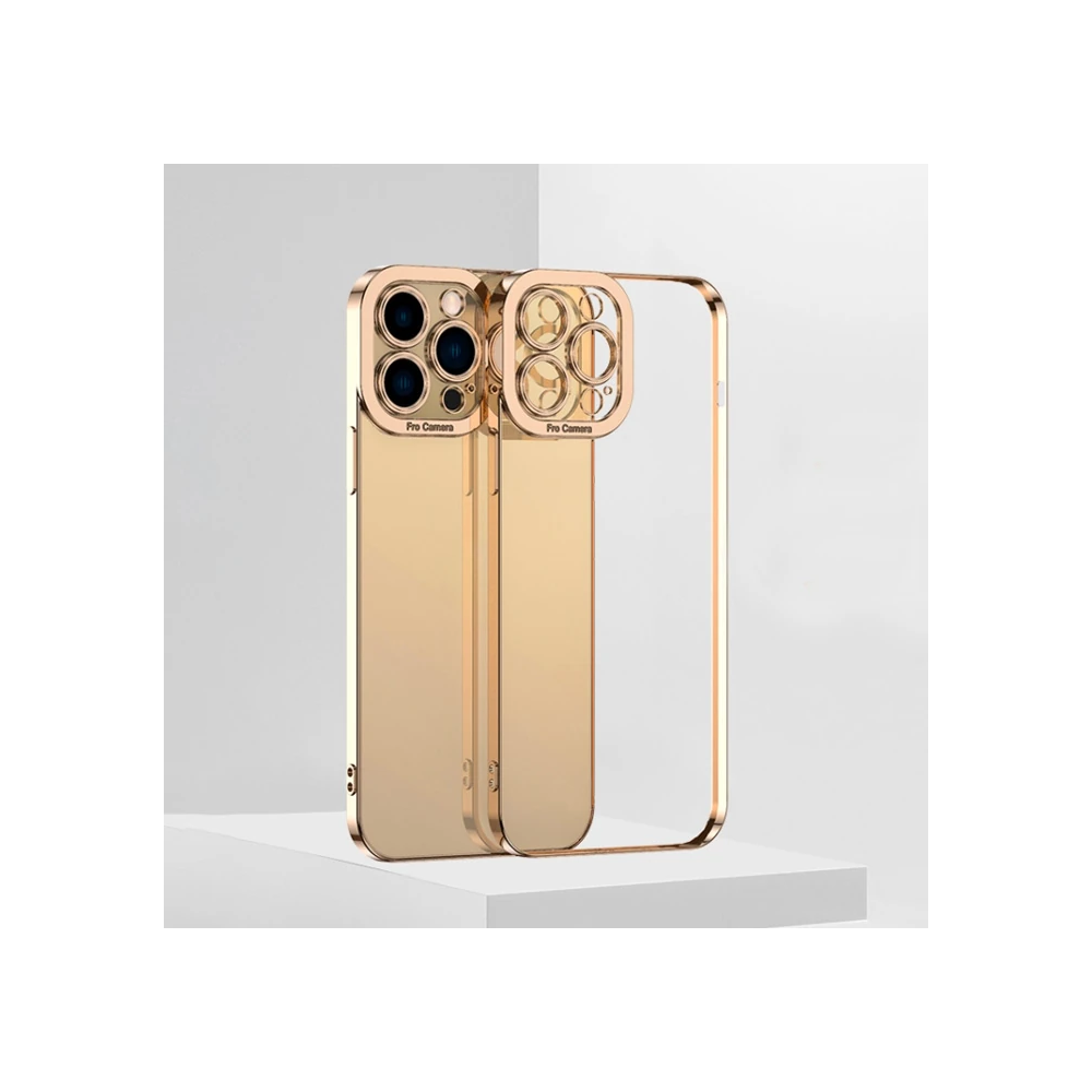 ALLY Fashion Series iPhone 12 Pro Max Kılıf Renkli Kenar Lazer Çerçeve