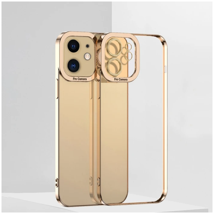 ALLY Fashion Series iPhone 12 6.1inç Kılıf Renkli Kenar Lazer Çerçevel