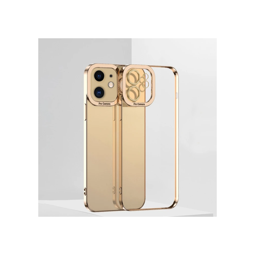 ALLY Fashion Series iPhone 12 6.1inç Kılıf Renkli Kenar Lazer Çerçevel