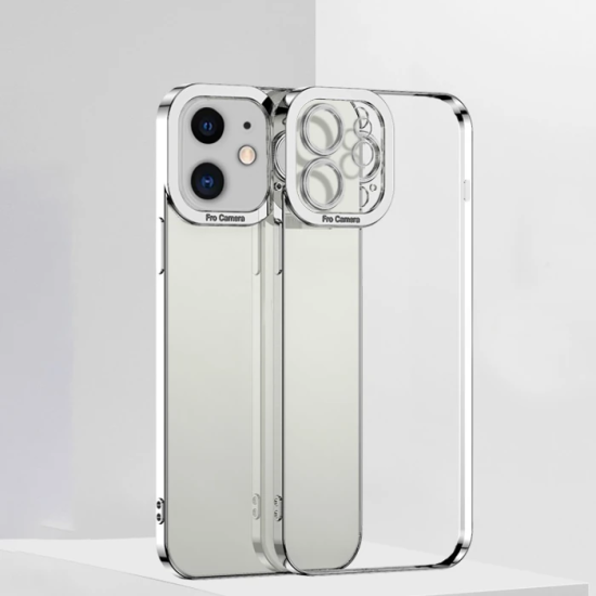 ALLY Fashion Series iPhone 12 6.1inç Kılıf Renkli Kenar Lazer Çerçevel