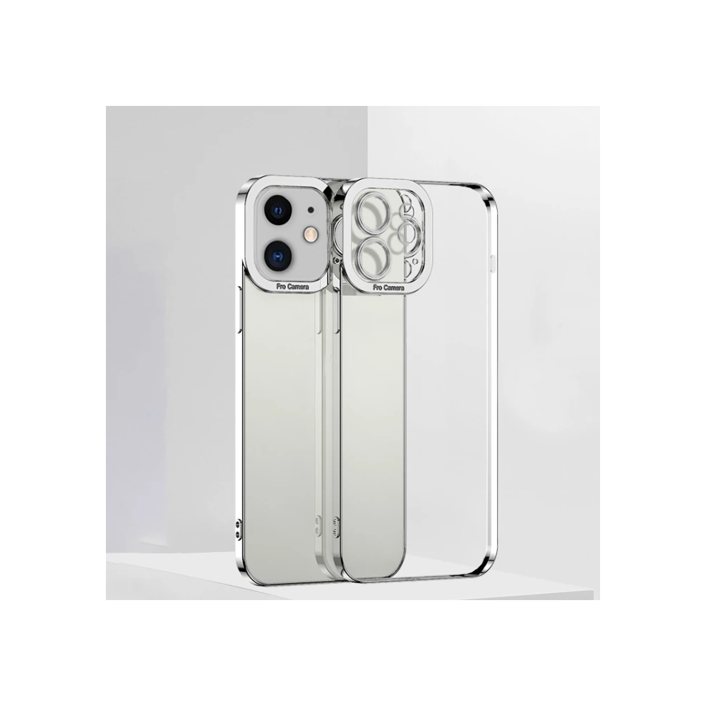 ALLY Fashion Series iPhone 12 6.1inç Kılıf Renkli Kenar Lazer Çerçevel