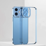 ALLY Fashion Series iPhone 12 6.1inç Kılıf Renkli Kenar Lazer Çerçevel