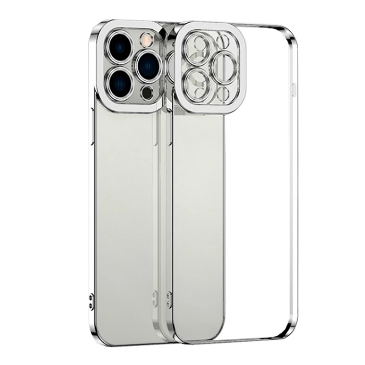 ALLY Fashion Series iPhone 11 Pro Kılıf Renkli Kenar Lazer Çerçeveli S
