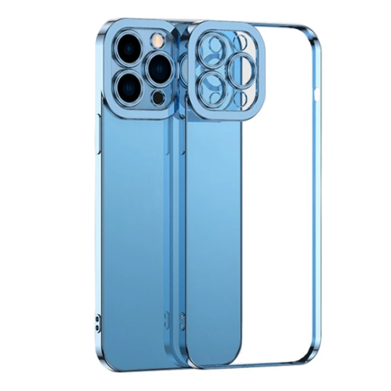 ALLY Fashion Series iPhone 11 Pro Kılıf Renkli Kenar Lazer Çerçeveli S