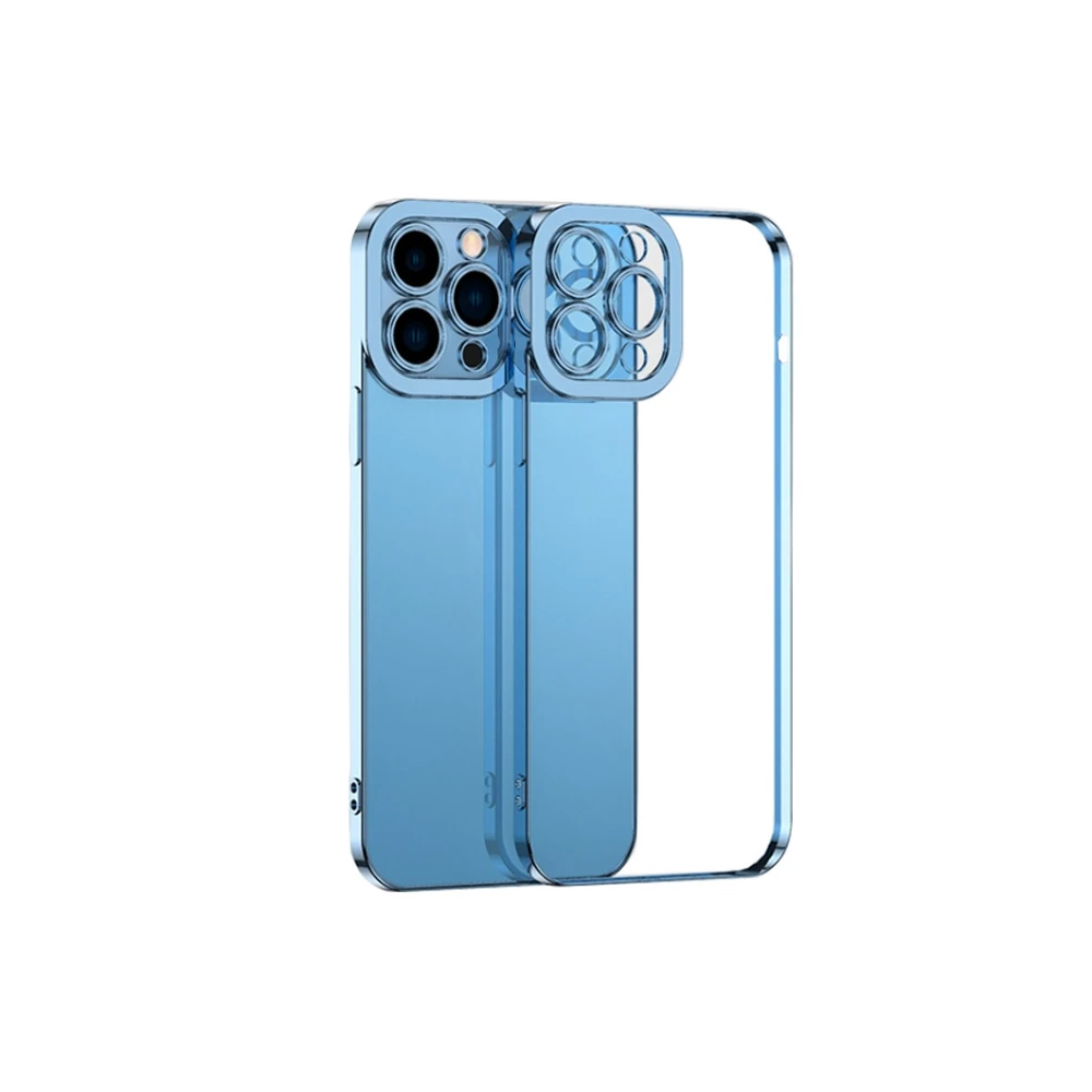 ALLY Fashion Series iPhone 11 Pro Kılıf Renkli Kenar Lazer Çerçeveli S