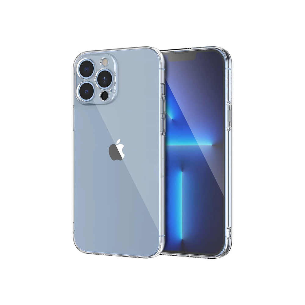 Ally Space iPhone 13 Pro 6.1inç Kamera Korumalı Premium Silikon Şeffaf