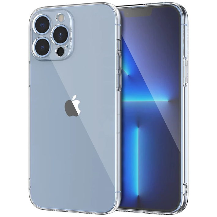 Ally Space iPhone 13 Pro 6.1inç Kamera Korumalı Premium Silikon Şeffaf