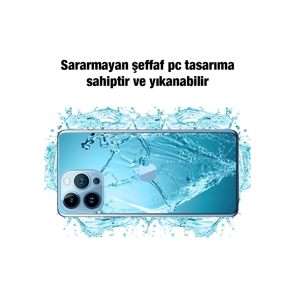 Ally iPhone 13 Pro Max Kılıf Kamera Korumalı Ultra İnce Şeffaf Silikon