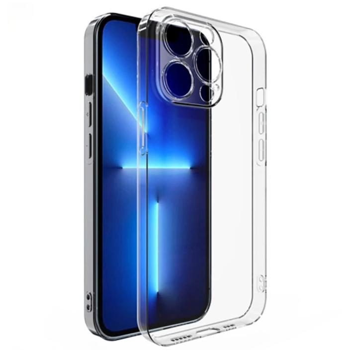 Ally iPhone 13 Pro 6.1inç Kılıf Kamera Korumalı Ultra İnce Şeffaf Sili