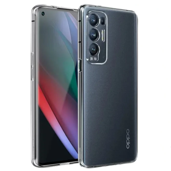 Ally OPPO Find X3 NEO Kılıf Kamera Korumalı Ultra İnce Şeffaf Silikon 