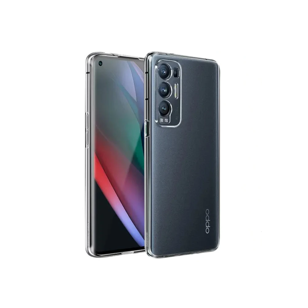Ally OPPO Find X3 NEO Kılıf Kamera Korumalı Ultra İnce Şeffaf Silikon 