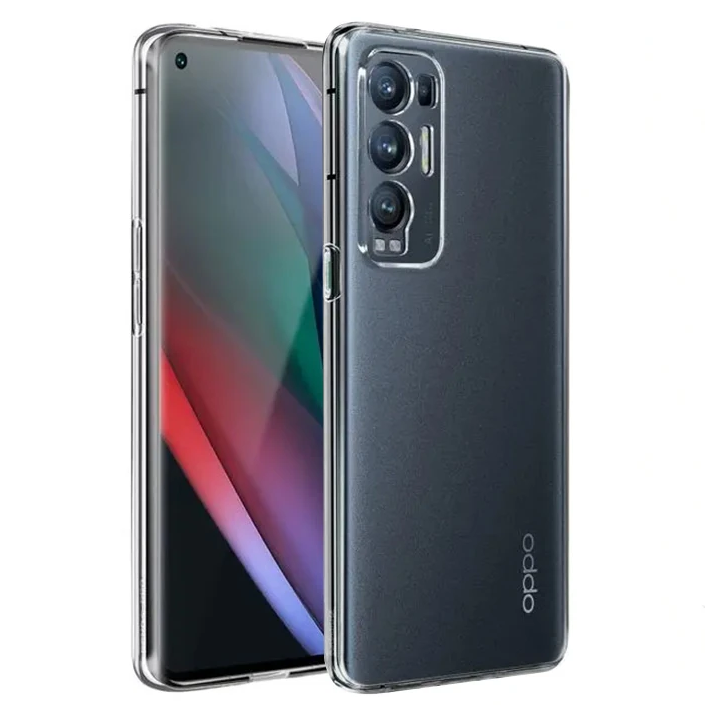 Ally OPPO Find X3 NEO Kılıf Kamera Korumalı Ultra İnce Şeffaf Silikon 