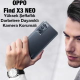 Ally OPPO Find X3 NEO Kılıf Kamera Korumalı Ultra İnce Şeffaf Silikon 
