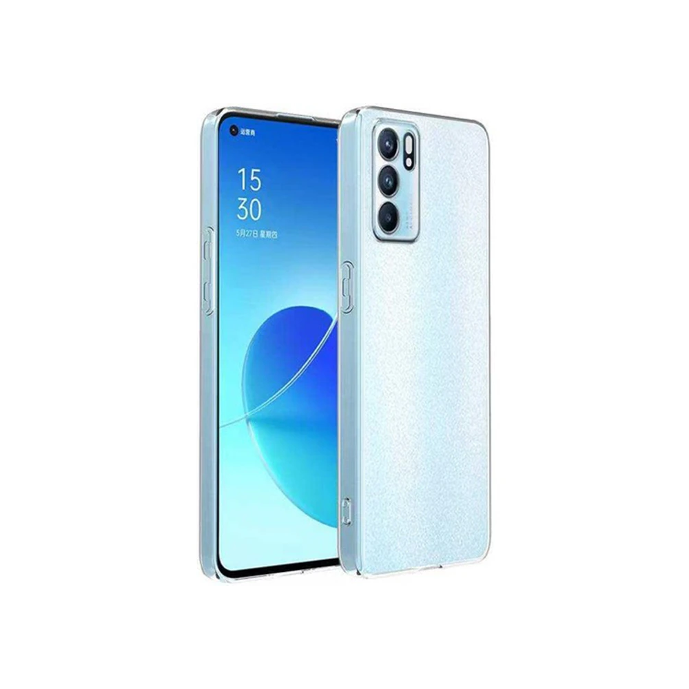 OPPO Reno 6 Kılıf Kamera Korumalı Ultra İnce Şeffaf Silikon Kılıf