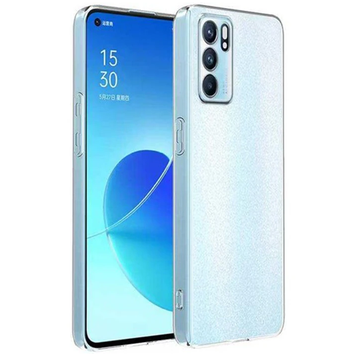 OPPO Reno 6 Pro Kılıf Kamera Korumalı Ultra İnce Şeffaf Silikon Kılıf