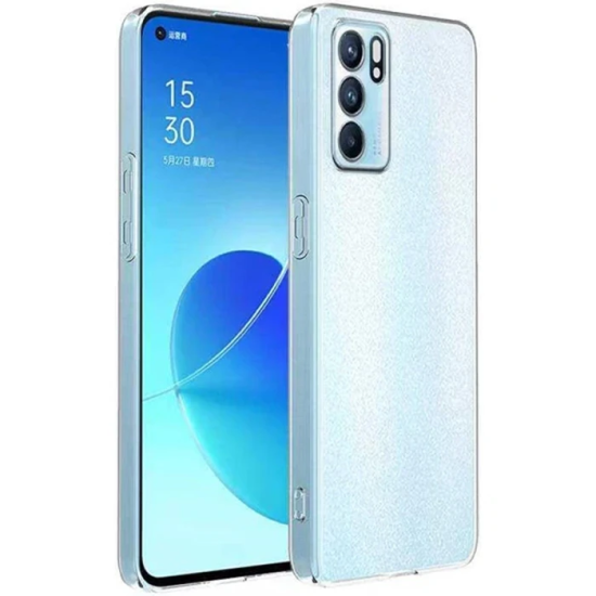 OPPO Reno6 Z Kılıf Kamera Korumalı Ultra İnce Şeffaf Silikon Kılıf