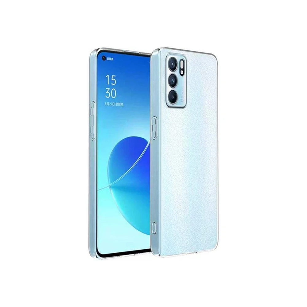 OPPO Reno6 Z Kılıf Kamera Korumalı Ultra İnce Şeffaf Silikon Kılıf