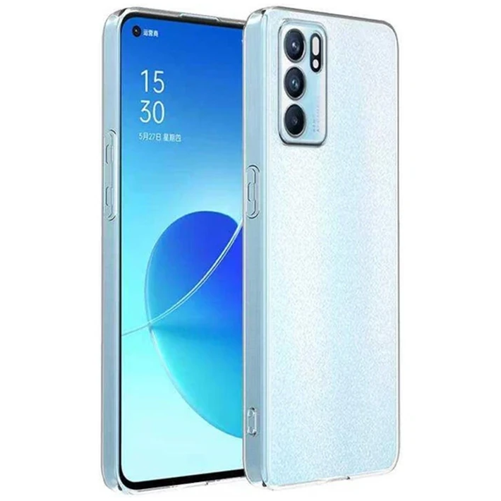 OPPO Reno6 Z Kılıf Kamera Korumalı Ultra İnce Şeffaf Silikon Kılıf
