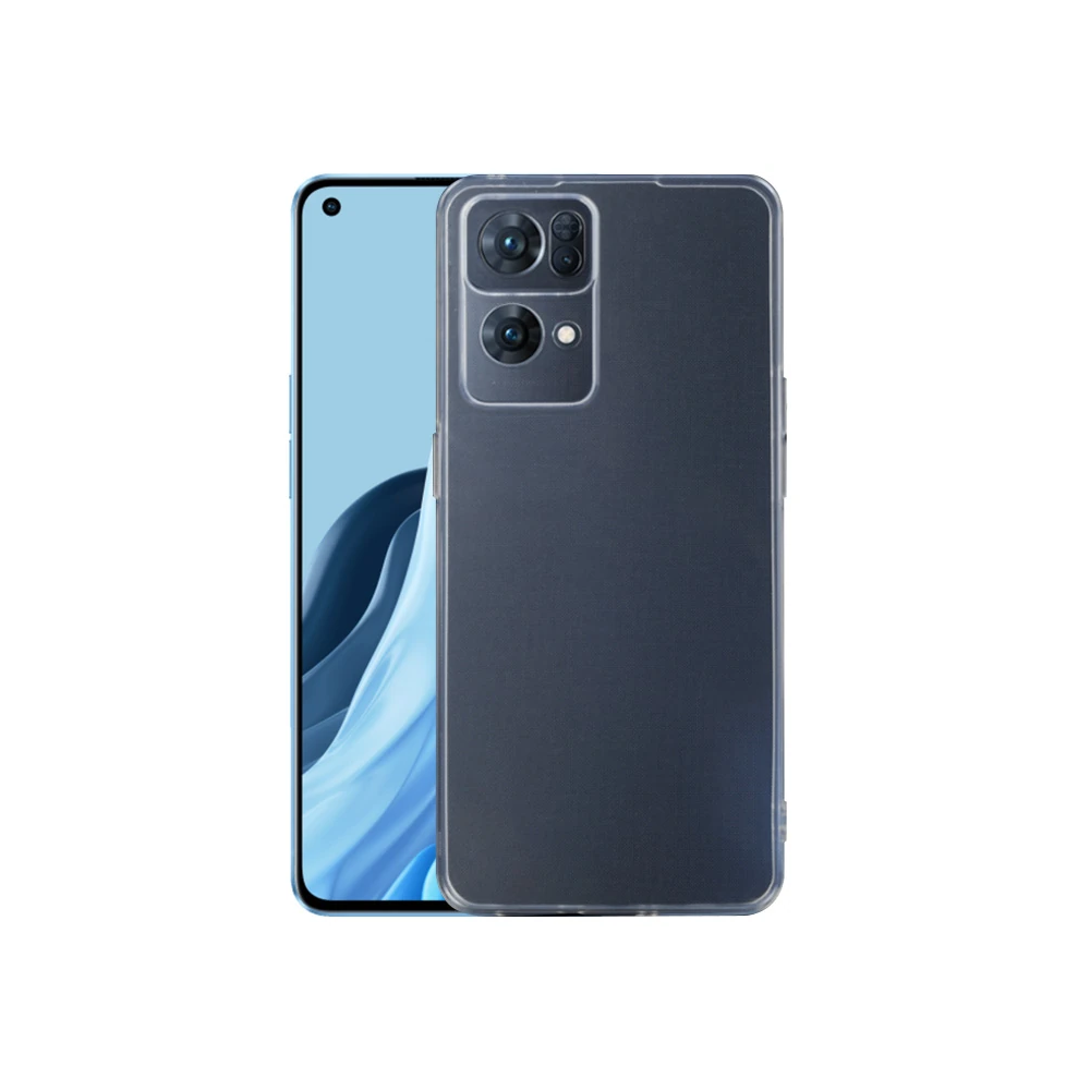 Ally OPPO Reno 7 Pro Kılıf Kamera Korumalı Ultra İnce Şeffaf Silikon K