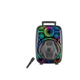 Karaoke Hoparlör RGB LED Işıklı USB FM Radyo Destekli Taşınabilir Spea