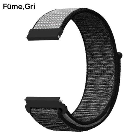 ALLY 20MM Huawei Watch Galaxy Watch Classic Kayış Kordon Nylon Loop