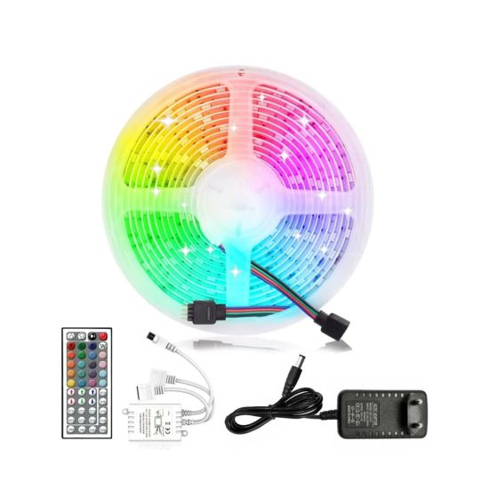 Kumandalı RGB Şerit Led 5 Metre Renk Değiştiren Dekoratif LED Işık