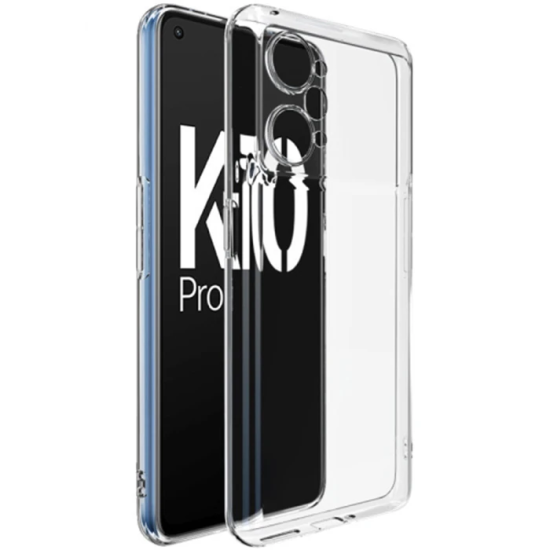 Ally OPPO K10 Pro 5G Kılıf Kamera Korumalı Ultra İnce Şeffaf Silikon K