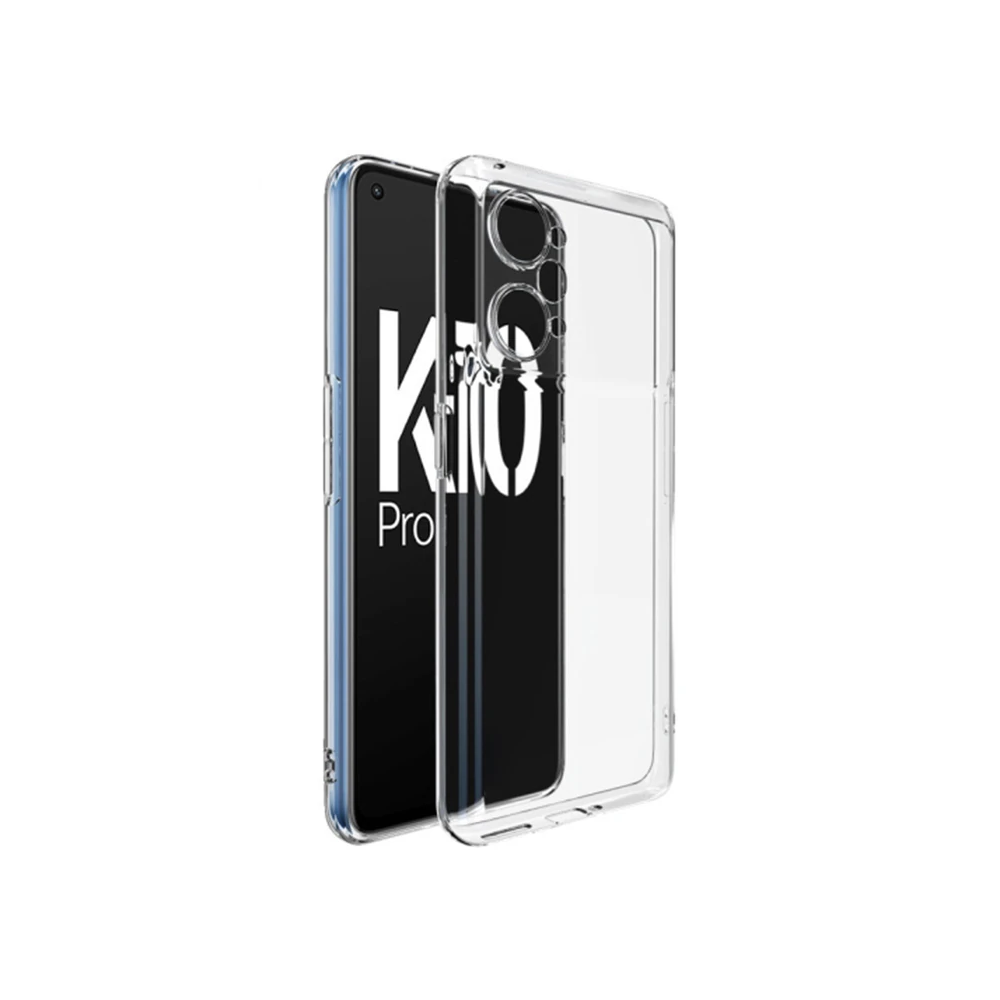 Ally OPPO K10 Pro 5G Kılıf Kamera Korumalı Ultra İnce Şeffaf Silikon K