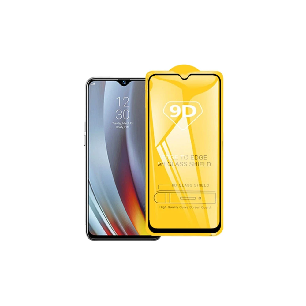 OPPO Realme 5 Pro 9D Full Glue Tempered Cam Ekran Koruyucu