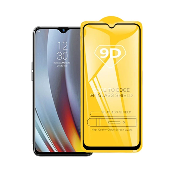 OPPO Realme 5 Pro 9D Full Glue Tempered Cam Ekran Koruyucu