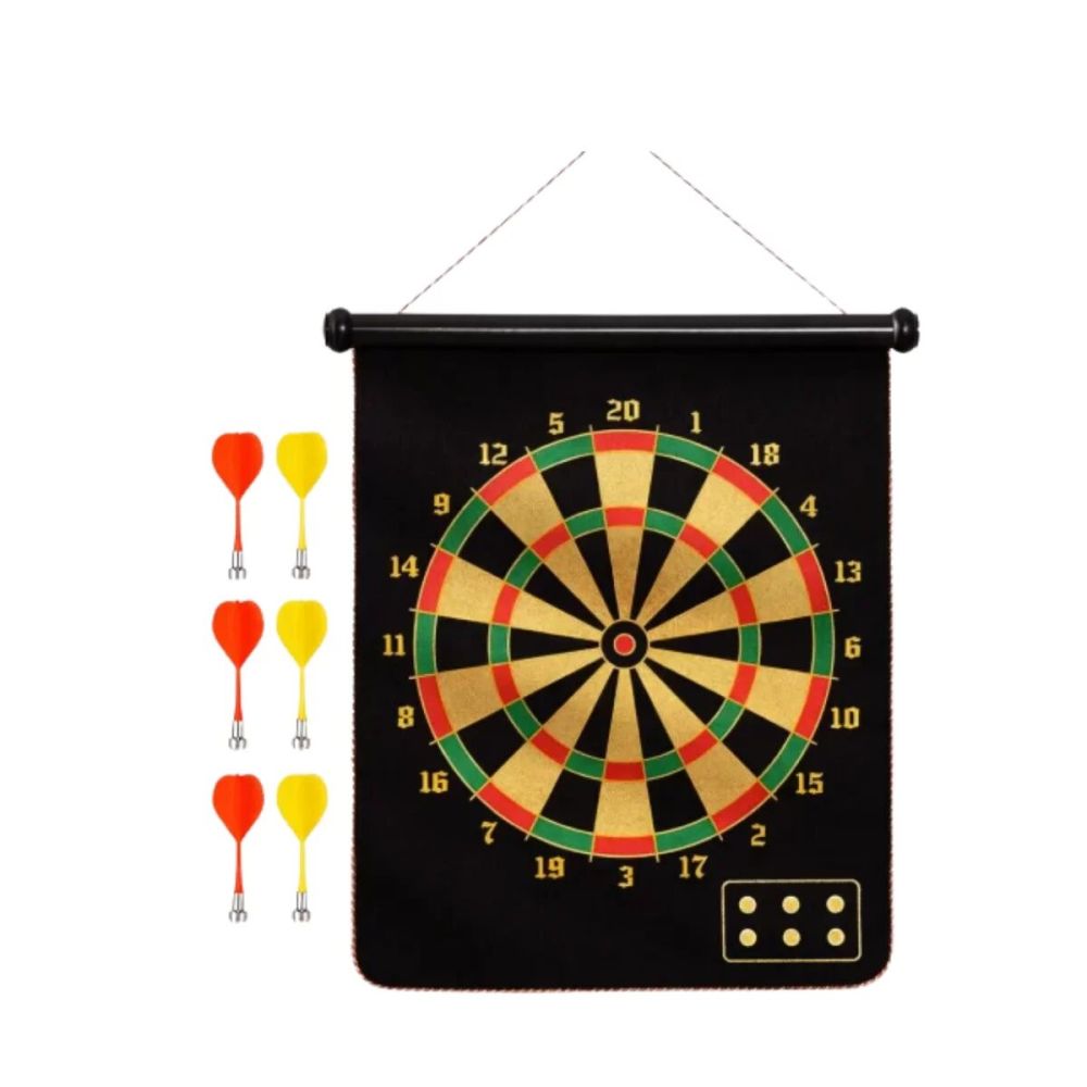 Manyetik Dart Oyunu Katlanabilir Güvenli Dart Seti 6 Ok Hediyeli