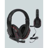 Kırmızı Kulaklık Stereo Mikrofonlu Dayanıklı Örgü Kablolu