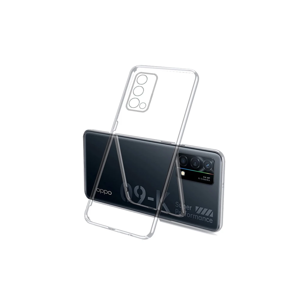 Ally OPPO K9 5G Kılıf Kamera Korumalı Ultra İnce Şeffaf Silikon Kılıf