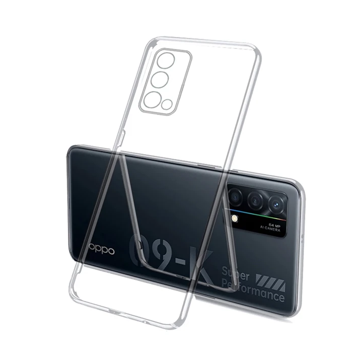 Ally OPPO K9 5G Kılıf Kamera Korumalı Ultra İnce Şeffaf Silikon Kılıf