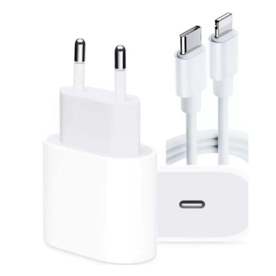 iPhone 14 13 12 11 8 Plus 7 Uyumlu 20W PD Hızlı Şarj Seti