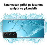 Ally SM Galaxy S22 Plus Kılıf Kamera Korumalı Ultra İnce Şeffaf Siliko