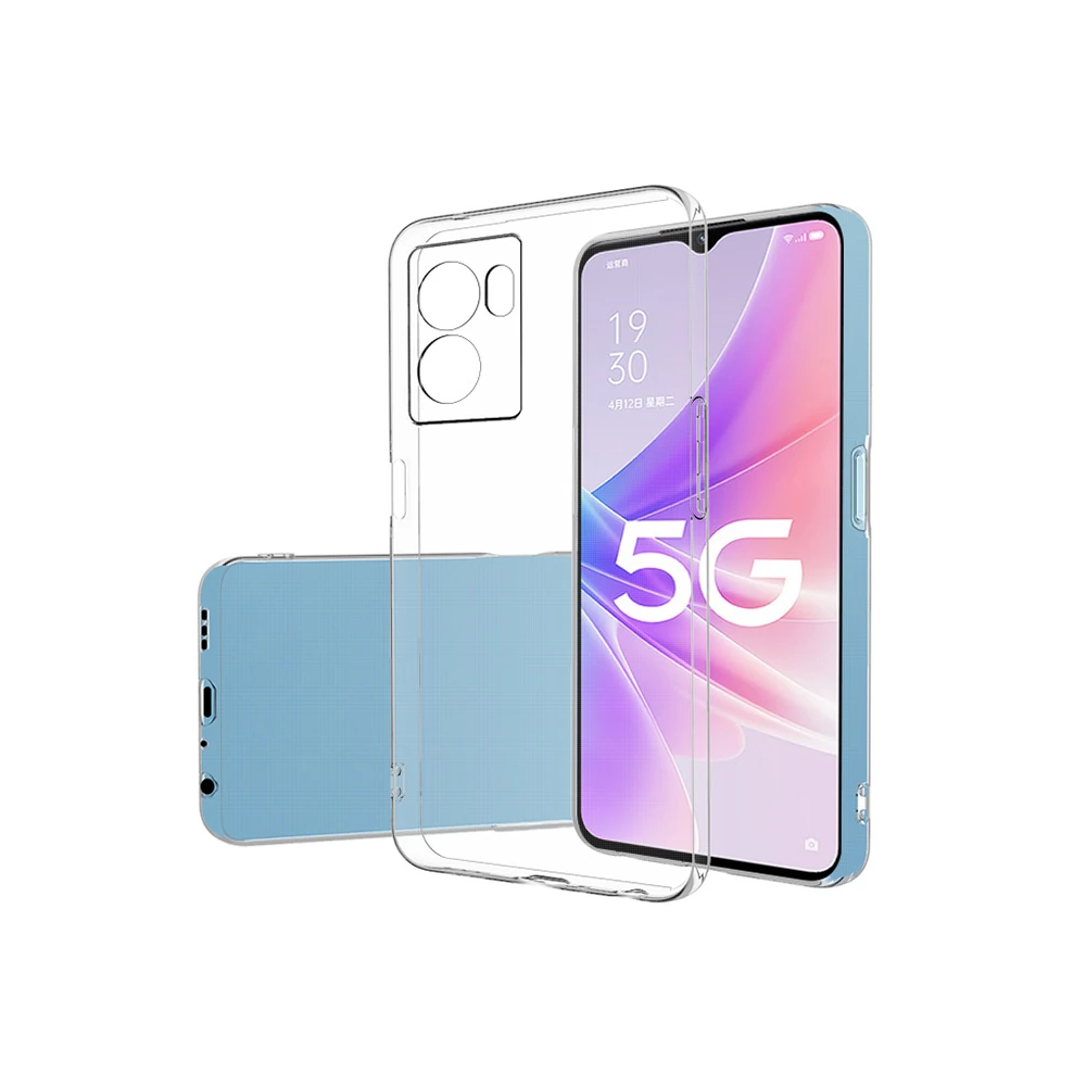 Ally OPPO A57 (2022) Kılıf Kamera Korumalı Ultra İnce Şeffaf Silikon K