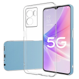 Ally OPPO A57 (2022) Kılıf Kamera Korumalı Ultra İnce Şeffaf Silikon K