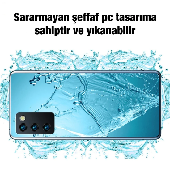 Ally SM Galaxy A03S Kılıf Kamera Korumalı Ultra İnce Şeffaf Silikon Kı