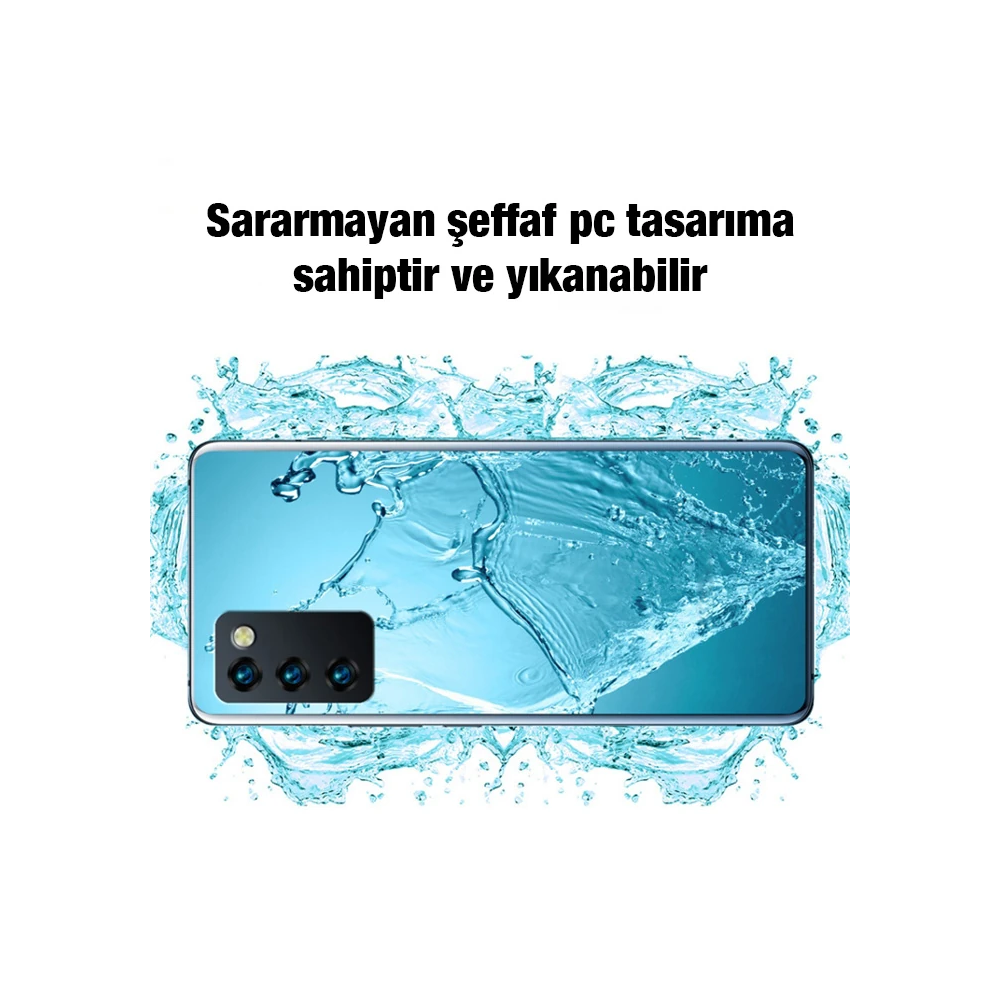 Ally SM Galaxy A03S Kılıf Kamera Korumalı Ultra İnce Şeffaf Silikon Kı
