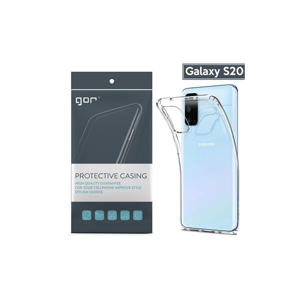 GOR Samsung Galaxy S20 Kamera Korumalı Ultra Slim Silikon Kılıf
